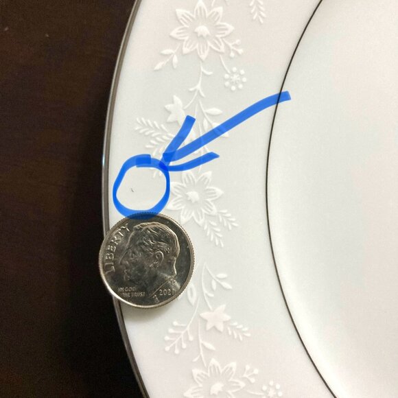 Noritake Fine China Buckingham #6438 Pattern 8” Salad Plate Dish Japan-Made Vtg - Picture 7 of 11